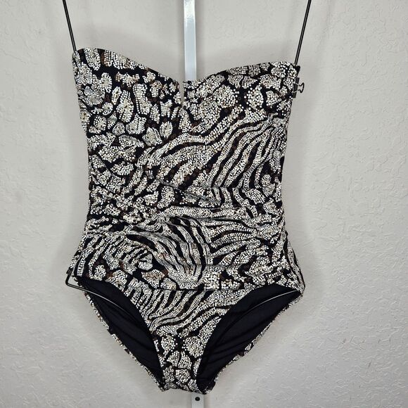 Tommy Bahama Other - Tommy Bahama Brown Animal Print‎ One Piece Bathing Swim Suit Size 14